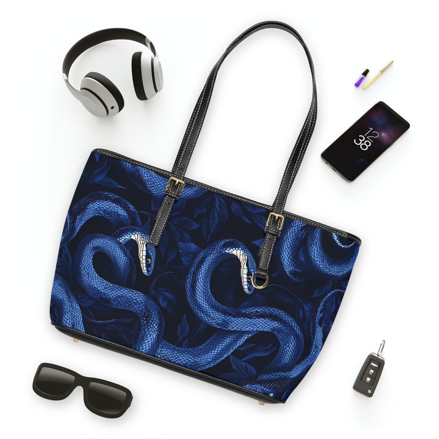 Ethereal Snake, Leather Shoulder Bag