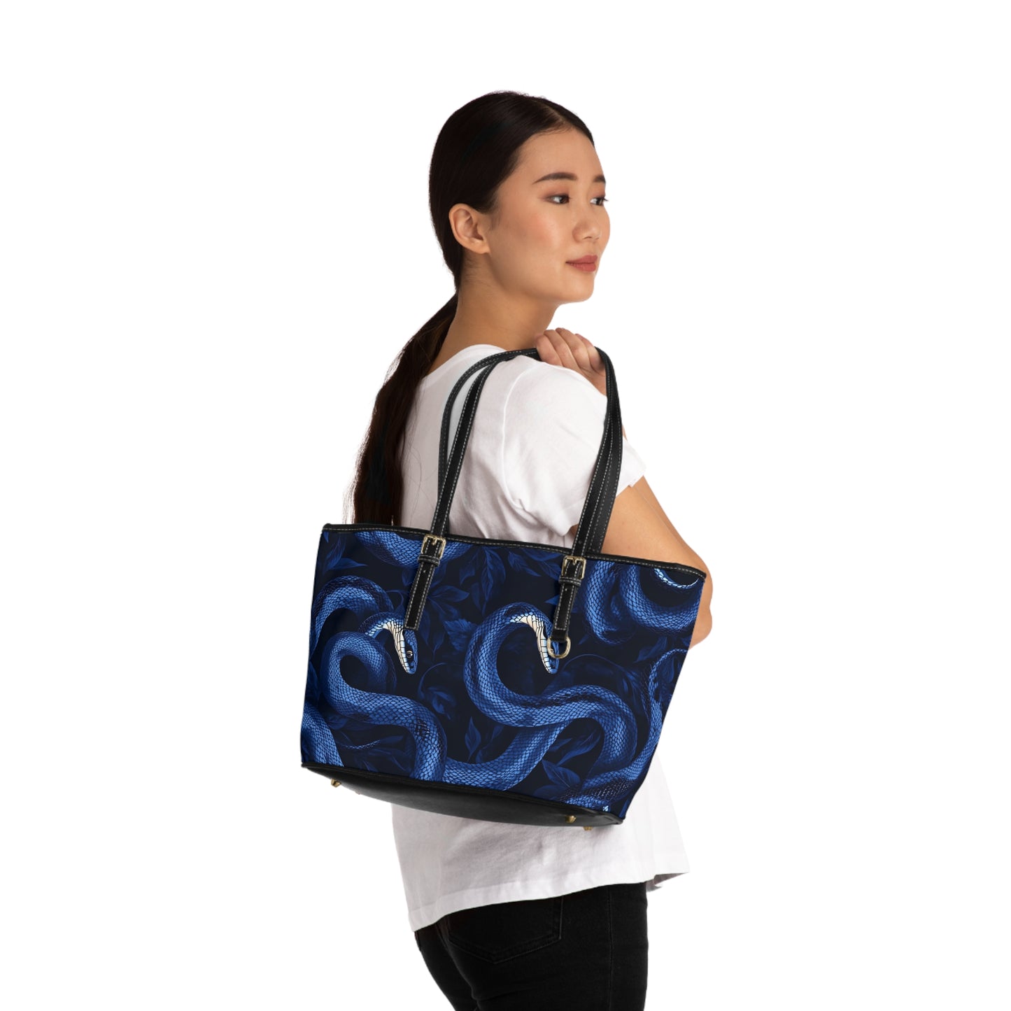 Ethereal Snake, Leather Shoulder Bag